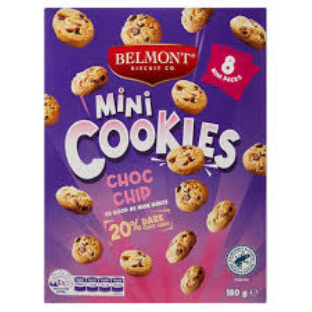 BELMONT MINI CHOCO CHIP COOKIES 118.8G